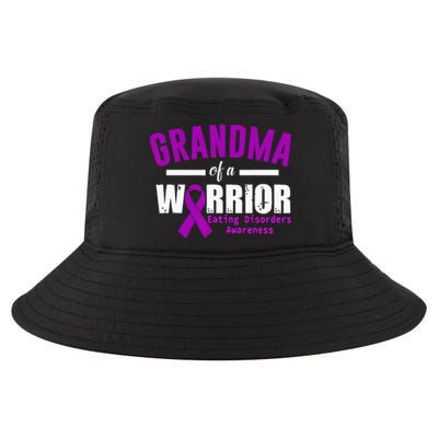 Eating Disorders Awareness Grandma Support Purple Ribbon Cool Comfort Performance Bucket Hat