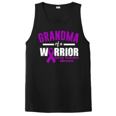 Eating Disorders Awareness Grandma Support Purple Ribbon PosiCharge Competitor Tank