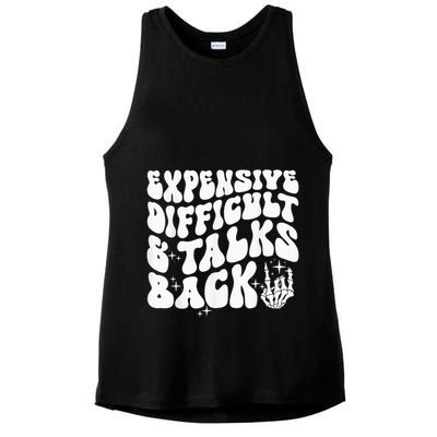 Expensive Difficult And Talks Back Groovy Ladies PosiCharge Tri-Blend Wicking Tank