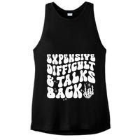 Expensive Difficult And Talks Back Groovy Ladies PosiCharge Tri-Blend Wicking Tank