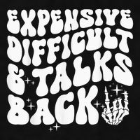 Expensive Difficult And Talks Back Groovy Ladies PosiCharge Tri-Blend Wicking Tank