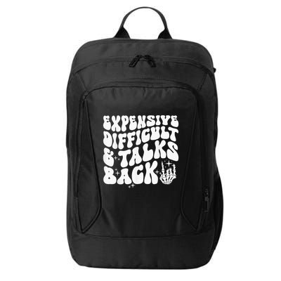 Expensive Difficult And Talks Back Groovy City Backpack