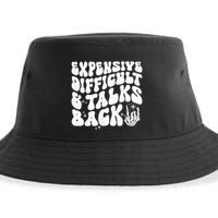Expensive Difficult And Talks Back Groovy Sustainable Bucket Hat