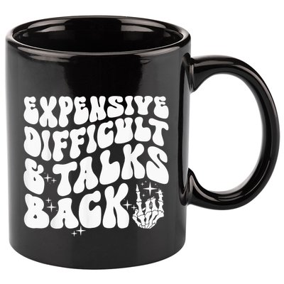 Expensive Difficult And Talks Back Groovy 11oz C Handle Ceramic Mug