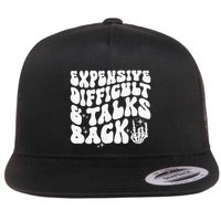 Expensive Difficult And Talks Back Groovy Flat Bill Trucker Hat