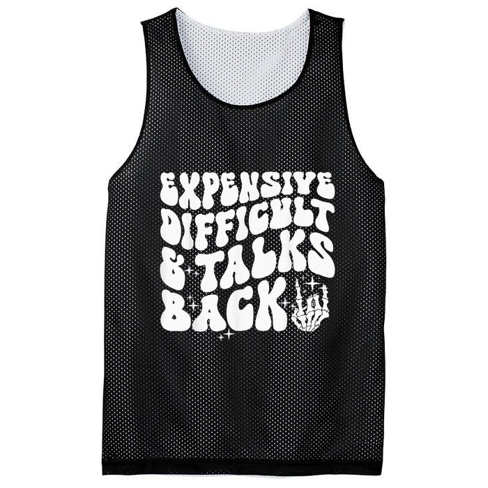 Expensive Difficult And Talks Back Groovy Mesh Reversible Basketball Jersey Tank