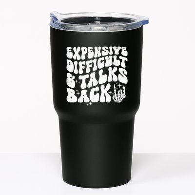 Expensive Difficult And Talks Back Groovy Tumbler