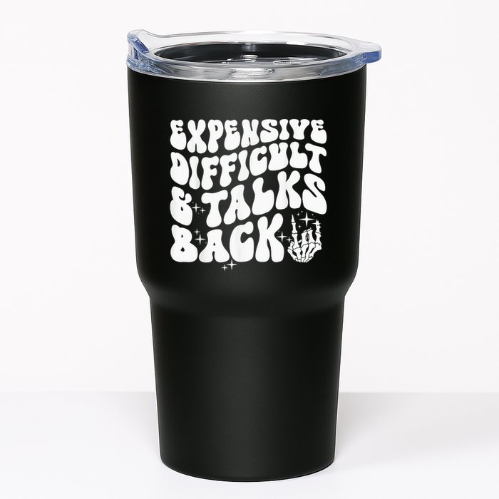 Expensive Difficult And Talks Back Groovy Tumbler