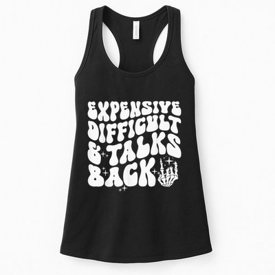 Expensive Difficult And Talks Back Groovy Womens Tank Top