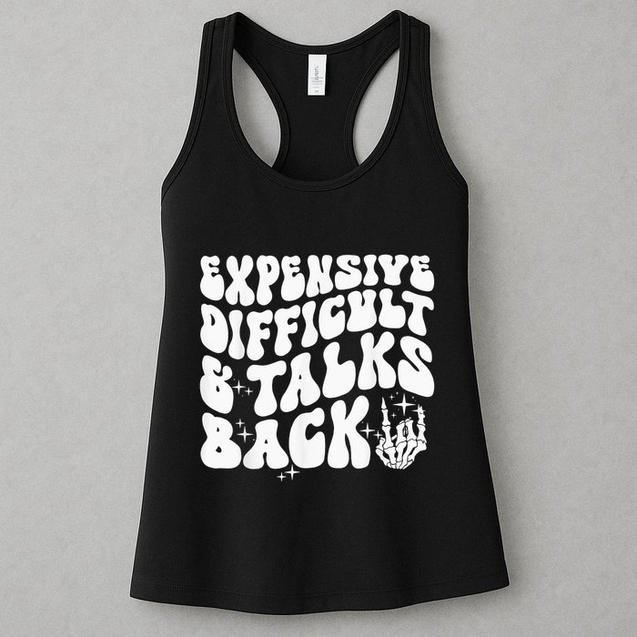Expensive Difficult And Talks Back Groovy Womens Tank Top