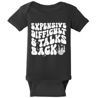 Expensive Difficult And Talks Back Groovy Baby Bodysuit