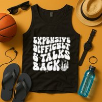Expensive Difficult And Talks Back Groovy Tank Top