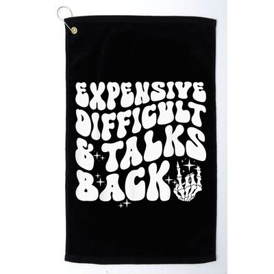 Expensive Difficult And Talks Back Groovy Golf Towel