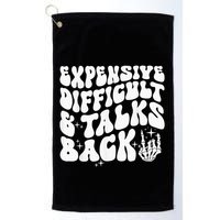 Expensive Difficult And Talks Back Groovy Golf Towel