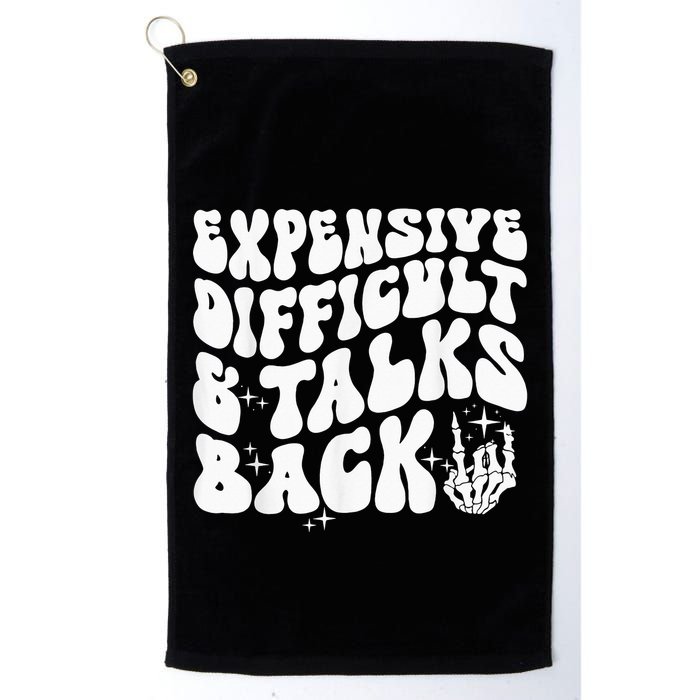 Expensive Difficult And Talks Back Groovy Golf Towel