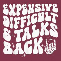 Expensive Difficult And Talks Back Groovy 16oz Travel Tumbler