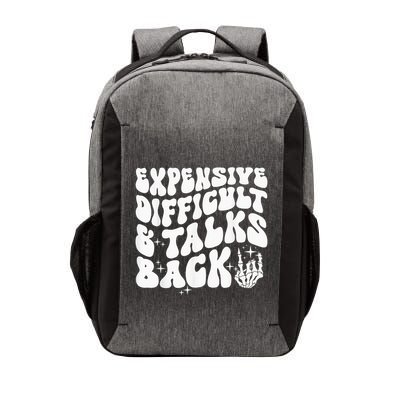 Expensive Difficult And Talks Back Groovy Vector Backpack