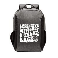 Expensive Difficult And Talks Back Groovy Vector Backpack