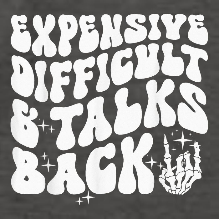 Expensive Difficult And Talks Back Groovy Vector Backpack