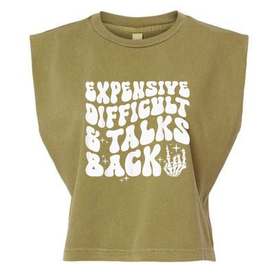 Expensive Difficult And Talks Back Groovy Garment-Dyed Women's Muscle Tee