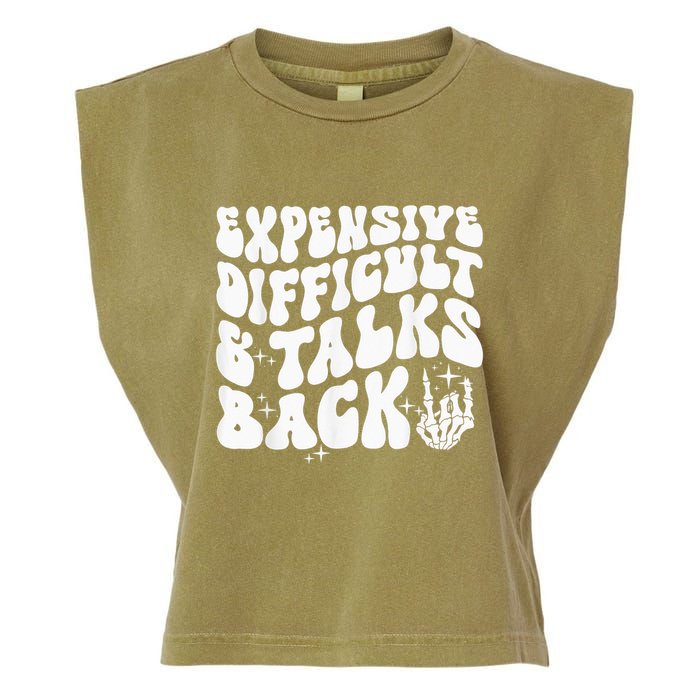 Expensive Difficult And Talks Back Groovy Garment-Dyed Women's Muscle Tee