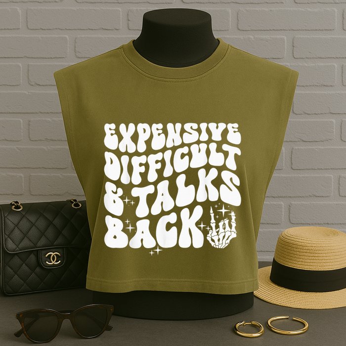 Expensive Difficult And Talks Back Groovy Garment-Dyed Women's Muscle Tee