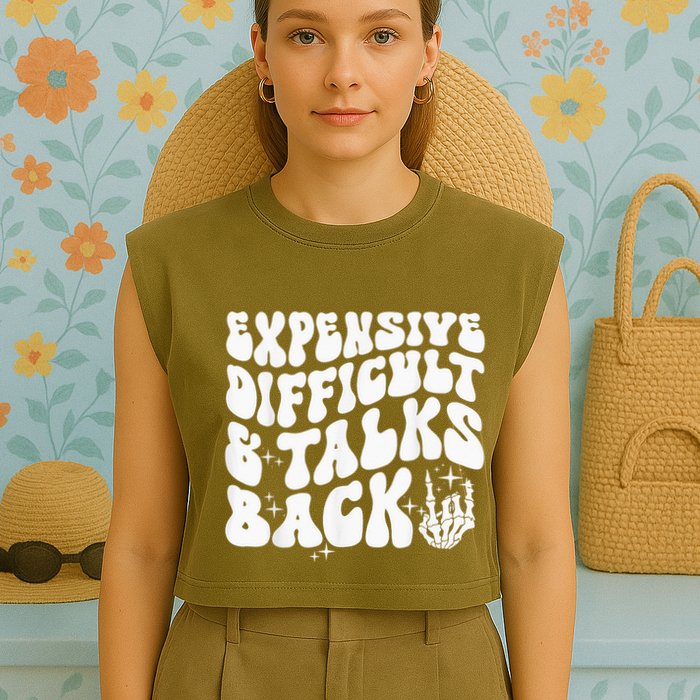 Expensive Difficult And Talks Back Groovy Garment-Dyed Women's Muscle Tee