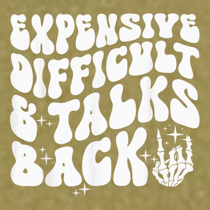 Expensive Difficult And Talks Back Groovy Garment-Dyed Women's Muscle Tee