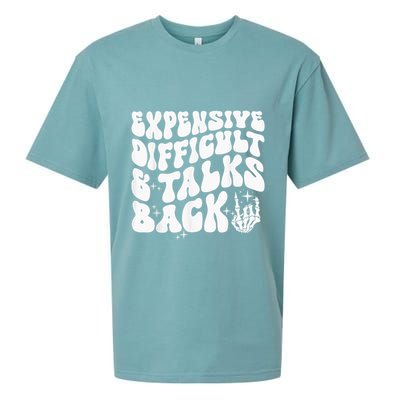 Expensive Difficult And Talks Back Groovy Sueded Cloud Jersey T-Shirt