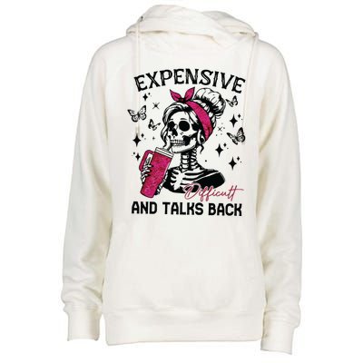 Expensive Difficult And Talks Back Womens Funnel Neck Pullover Hood