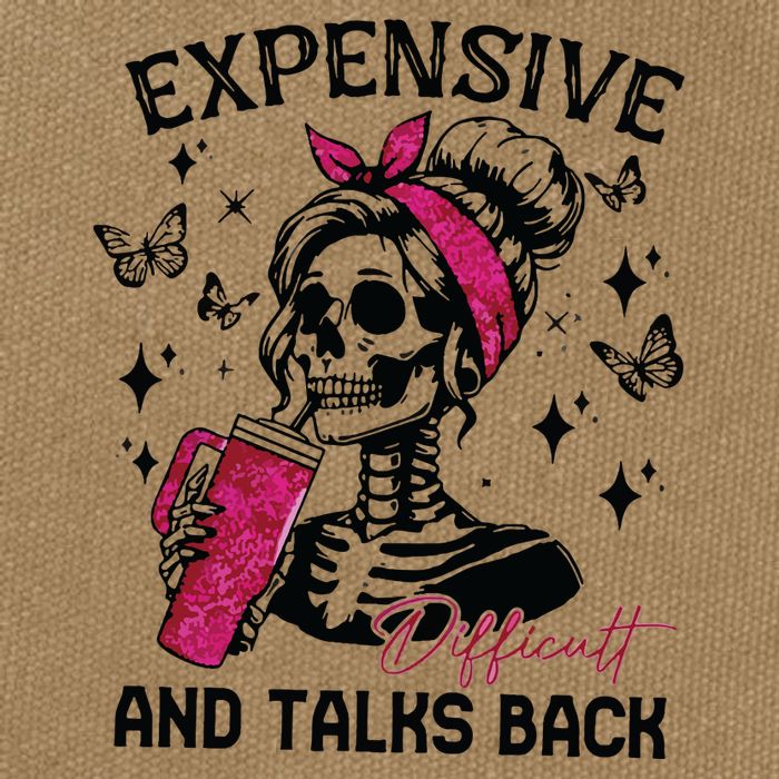 Expensive Difficult And Talks Back Cotton Canvas Backpack