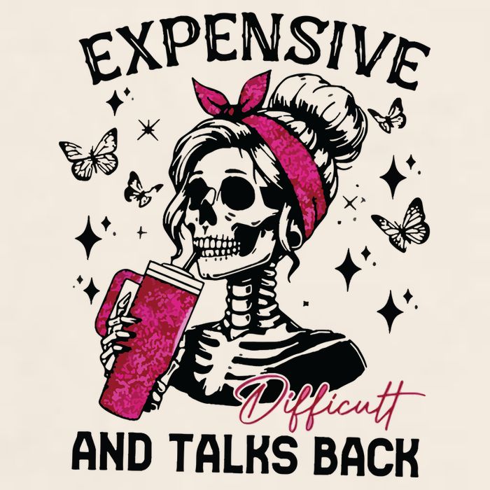 Expensive Difficult And Talks Back Garment-Dyed Women's Muscle Tee