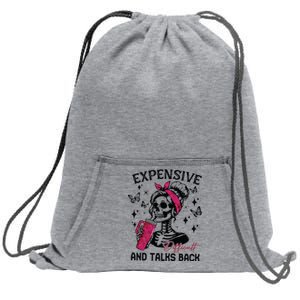 Expensive Difficult And Talks Back Sweatshirt Cinch Pack Bag