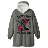 Expensive Difficult And Talks Back Hooded Wearable Blanket