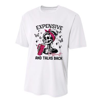 Expensive Difficult And Talks Back Youth Performance Sprint T-Shirt