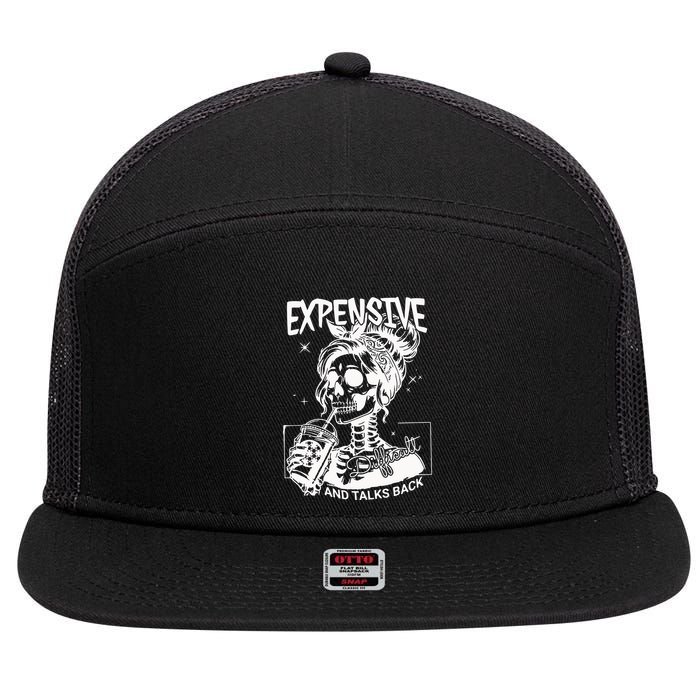 Expensive Difficult And Talks Back 7 Panel Mesh Trucker Snapback Hat