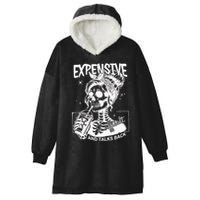 Expensive Difficult And Talks Back Hooded Wearable Blanket