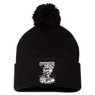 Expensive Difficult And Talks Back Pom Pom 12in Knit Beanie