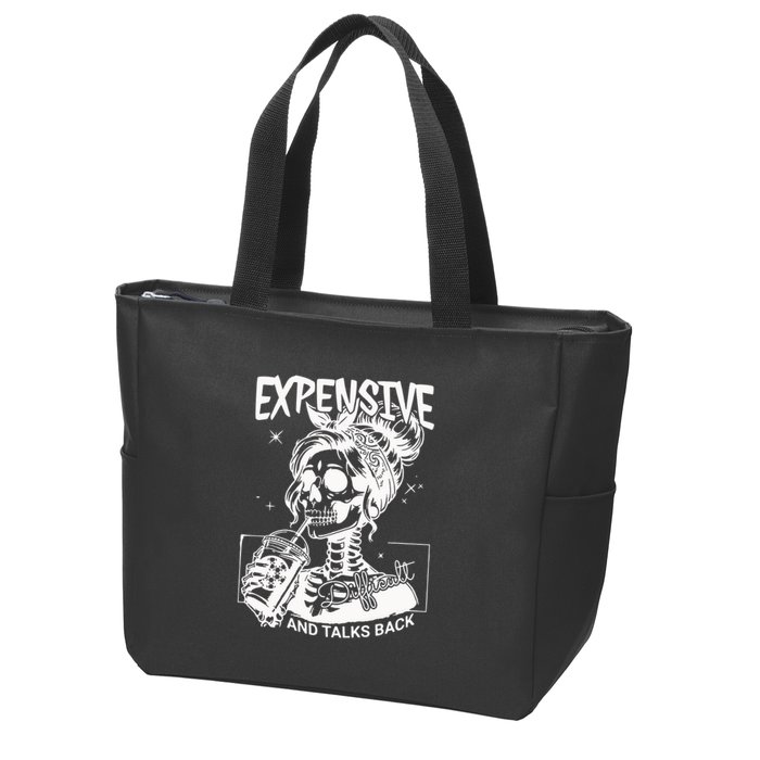 Expensive Difficult And Talks Back Zip Tote Bag