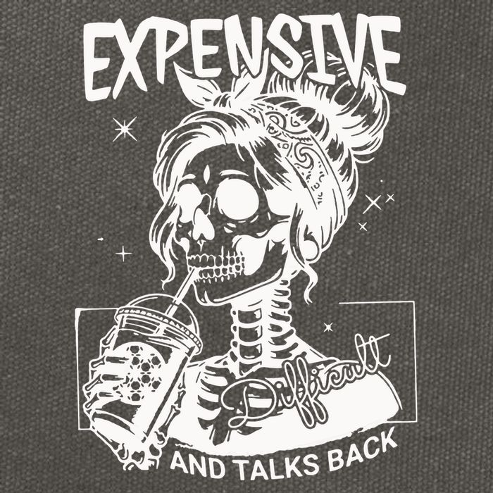 Expensive Difficult And Talks Back Cotton Canvas Backpack