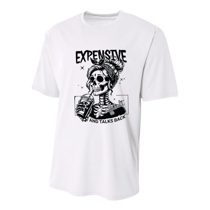 Expensive Difficult And Talks Back Youth Performance Sprint T-Shirt