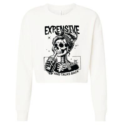 Expensive Difficult And Talks Back Cropped Pullover Crew