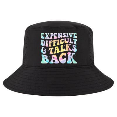 Expensive Difficult And Talks Back Groovy Women Mothers Day Cool Comfort Performance Bucket Hat