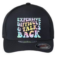 Expensive Difficult And Talks Back Groovy Women Mothers Day Flexfit Unipanel Trucker Cap