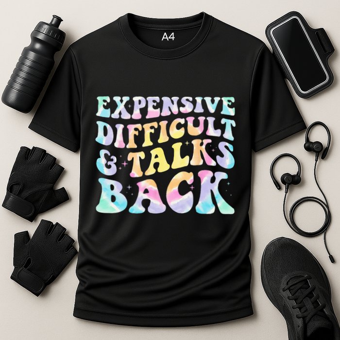 Expensive Difficult And Talks Back Groovy Women Mothers Day Performance Shirt