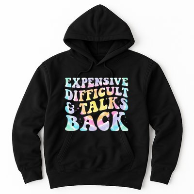 Expensive Difficult And Talks Back Groovy Women Mothers Day Hoodie