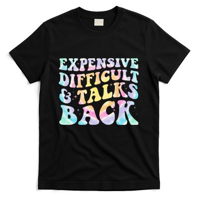 Expensive Difficult And Talks Back Groovy Women Mothers Day T-Shirt