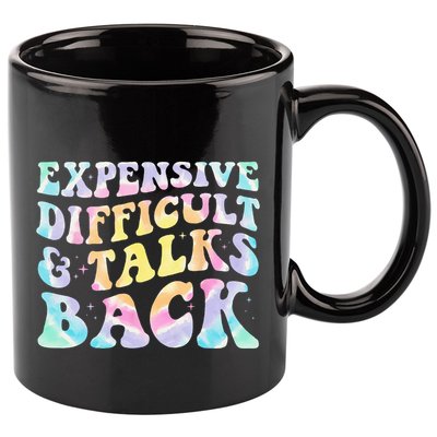 Expensive Difficult And Talks Back Groovy Women Mothers Day 11oz C Handle Ceramic Mug