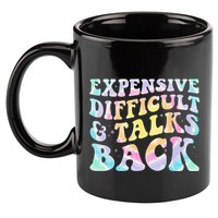 Expensive Difficult And Talks Back Groovy Women Mothers Day 11oz C Handle Ceramic Mug