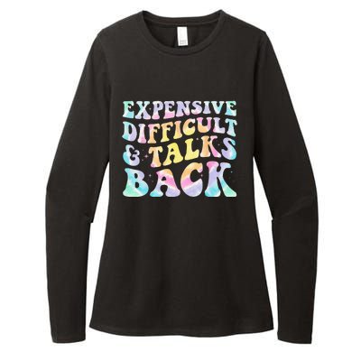 Expensive Difficult And Talks Back Groovy Women Mothers Day Womens CVC Long Sleeve Shirt